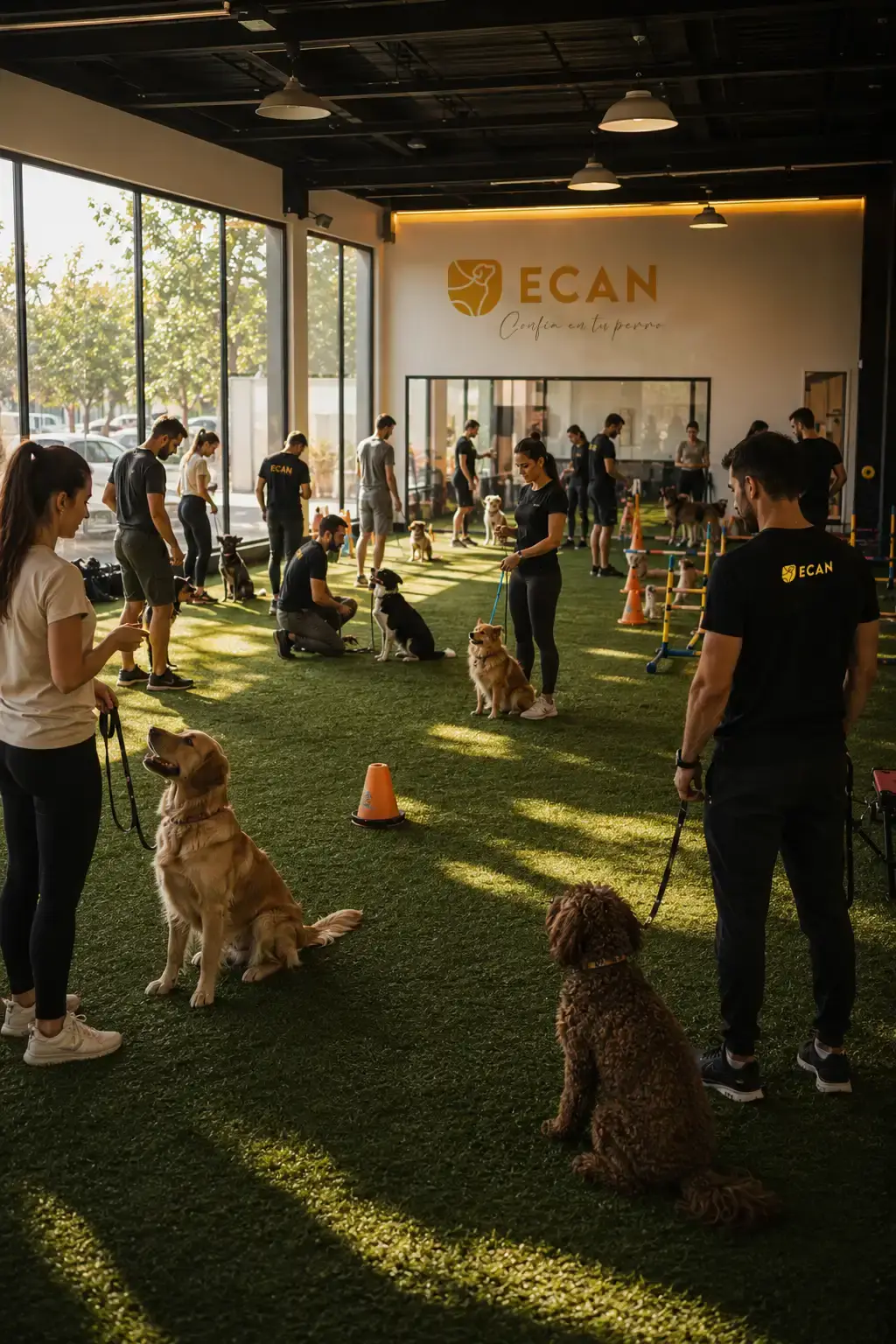 ecan escuela canina clase interior franquicia