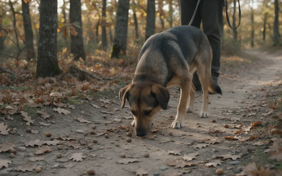 Peligros del otoño para tu perro: lo que encuentra en el campo y en el parque