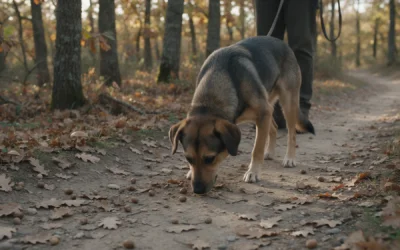 Peligros del otoño para tu perro: lo que encuentra en el campo y en el parque